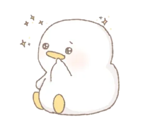 🥺 emoji Cute duck Kuwak @waesticker Telegram sticker 19 of 25