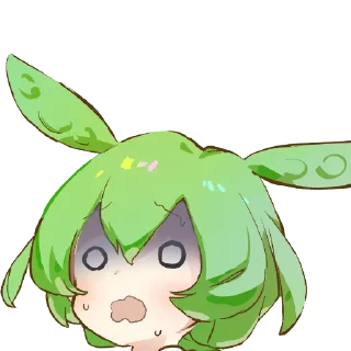 😧 emoji ずんだもん @ZundaTeaCafe Telegram sticker 17 of 120