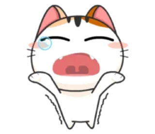 Sticker from cheerful kitten w/@sugarcunt