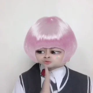 💦 emoji rambut pink by @stikerpocigembul Telegram sticker 15 of 47