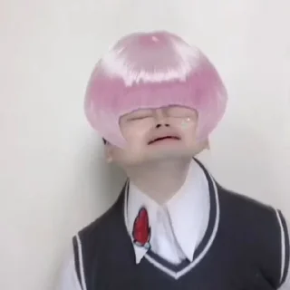 💦 emoji rambut pink by @stikerpocigembul Telegram sticker 5 of 47