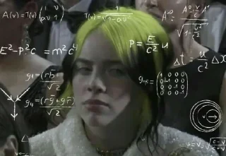 🧐 emoji Billie eilish Telegram sticker 6 of 21