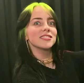 😳 emoji Billie eilish Telegram sticker 8 of 21