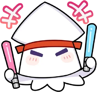 💪 emoji 小巫贼 @LuoDian_Stickers Telegram sticker 6 of 20