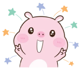 ✌️ emoji love piggy | @cutestickers4you Telegram sticker 21 of 40