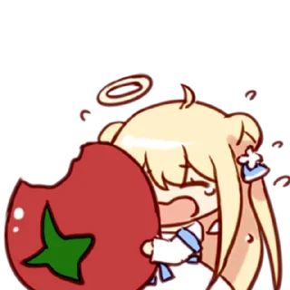 🍅 emoji 是沙月月 By.匣子 @limeSticker Telegram sticker 13 of 85