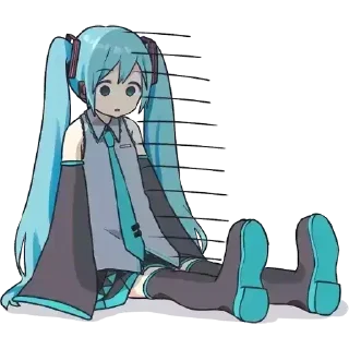 🎻 emoji Cutie miku🦢🎻 Telegram sticker 5 of 120