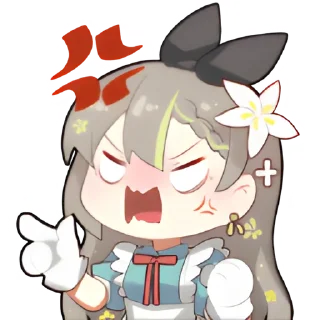 😡 emoji 明前奶绿2.0-爱丽丝 Telegram sticker 22 of 26