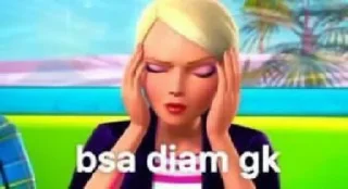 🖕 emoji barbie jamet @bigelpunya Telegram sticker 16 of 50