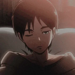 🤎 emoji Eren Jaeger @sticker_anime_boy Telegram sticker 7 of 25