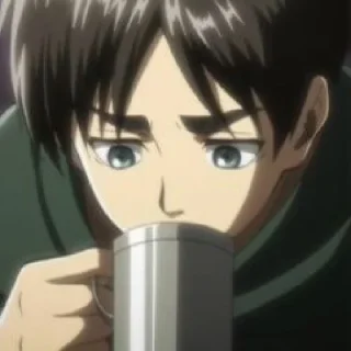 🤎 emoji Eren Jaeger @sticker_anime_boy Telegram sticker 5 of 25