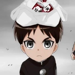 🤎 emoji Eren Jaeger @sticker_anime_boy Telegram sticker 23 of 25