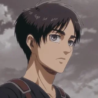 🤎 emoji Eren Jaeger @sticker_anime_boy Telegram sticker 14 of 25