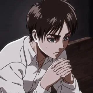 🤎 emoji Eren Jaeger @sticker_anime_boy Telegram sticker 12 of 25