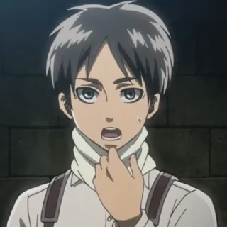 🤎 emoji Eren Jaeger @sticker_anime_boy Telegram sticker 6 of 25