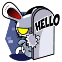 🙃 emoji Bloody Bunny @Amirul_zaimi Telegram sticker 9 of 43