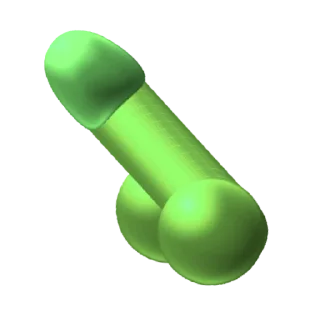 🍏 emoji titit 3d @alecxturner Telegram sticker 5 of 13