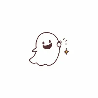💡 emoji ⌕ ⎙ ͎ ᥴᥕᥙtιᥱ gh᥆᥉t ˖𓍢 @blueysticky Telegram sticker 22 of 22