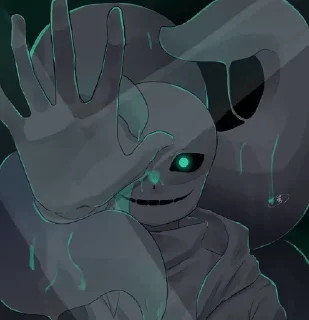 🌑 emoji Nightmare!Sans2 Telegram sticker 3 of 120