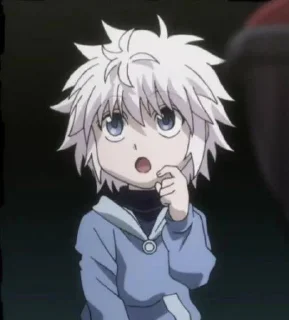😶 emoji Killua || @moiStickers Telegram sticker 16 of 21