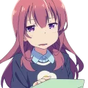 😅 emoji 烏丸千歳 Telegram sticker 7 of 74