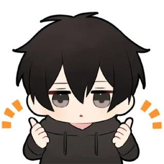 👍 emoji Chibi couple || @mnuvq Telegram sticker 21 of 120