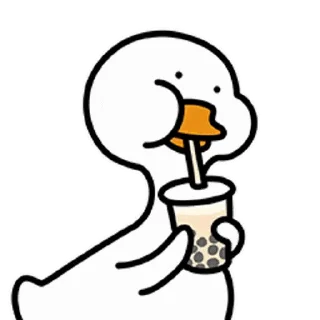 🧋 emoji 不鴨不咋樣 @巫巴多 Telegram sticker 7 of 50