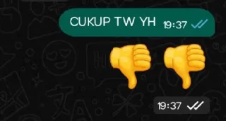 Sticker from capek hidup