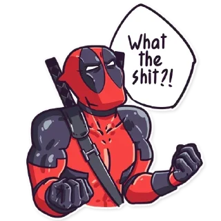 😠 emoji DEADPOOL @MORE_GIFS Telegram sticker 13 of 33