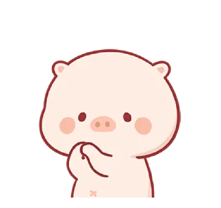 😗 emoji Piggy Mengmeng @bistic Telegram sticker 23 of 24