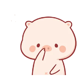 😯 emoji Piggy Mengmeng @bistic Telegram sticker 20 of 24
