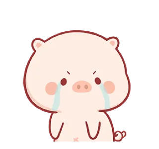 😭 emoji Piggy Mengmeng @bistic Telegram sticker 19 of 24