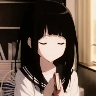 🥺 emoji chitanda eru @TikelAnimeXixixi Telegram sticker 17 of 20