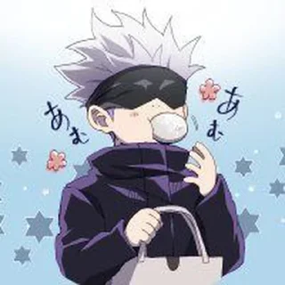 🎃 emoji Gojo Satoru @stikerzky Telegram sticker 13 of 30