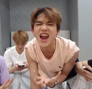 🙂 emoji lucas mood:) @kpopstickerrandom Telegram sticker 6 of 27