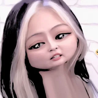 🥺 emoji ૮₍ JENNIE ₎ა @lesyeuxdee @stikerjenniel Telegram sticker 9 of 20