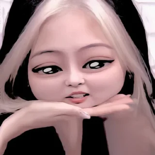 🥺 emoji ૮₍ JENNIE ₎ა @lesyeuxdee @stikerjenniel Telegram sticker 5 of 20