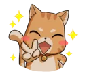 ✌ emoji Sumo Cat @tikelku Telegram sticker 22 of 41
