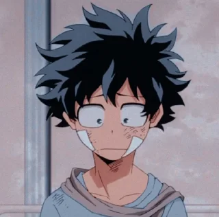 🙁 emoji Midoriya izuku Telegram sticker 8 of 16