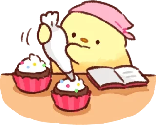 🐣 emoji Ana the Chick!!🐣🐥 w/@sugarcunt Telegram sticker 14 of 40