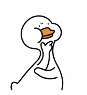 🤨 emoji Angsa 🦢 Telegram sticker 20 of 28