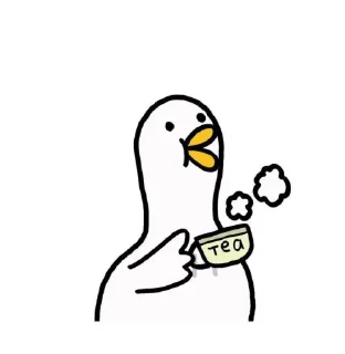 ☕️ emoji Angsa 🦢 Telegram sticker 16 of 28