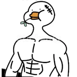 😏 emoji Angsa 🦢 Telegram sticker 6 of 28