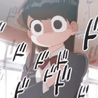 🧃 emoji Komi Shouko | @nanostickers Telegram sticker 10 of 51