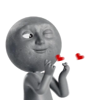 🥰 emoji Mr n Mrs Moon Telegram sticker 20 of 29