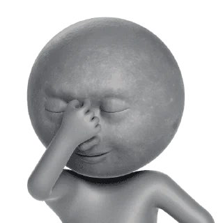 🤧 emoji Mr n Mrs Moon Telegram sticker 8 of 29