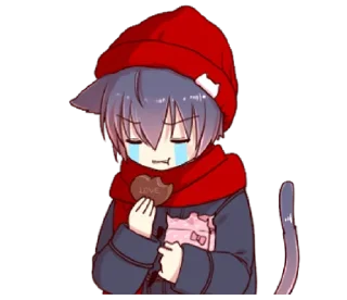 😭 emoji Boy of a black cat 7 @bistic Telegram sticker 12 of 40