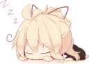 😪 emoji Chibi Telegram sticker 17 of 119