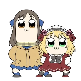 👯‍♀ emoji Pop Team Epic Universe Telegram sticker 17 of 55