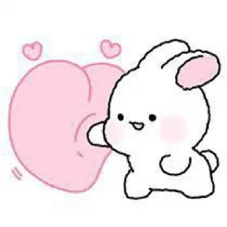 🐰 emoji rabbit mbull na byna @qvxbybyn Telegram sticker 12 of 25